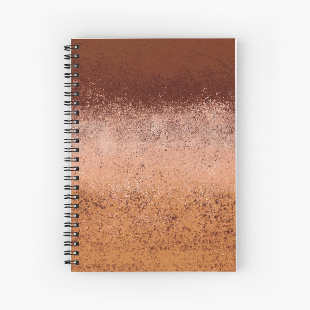 Warm Neutral Boho Terracotta Spiral Notebook