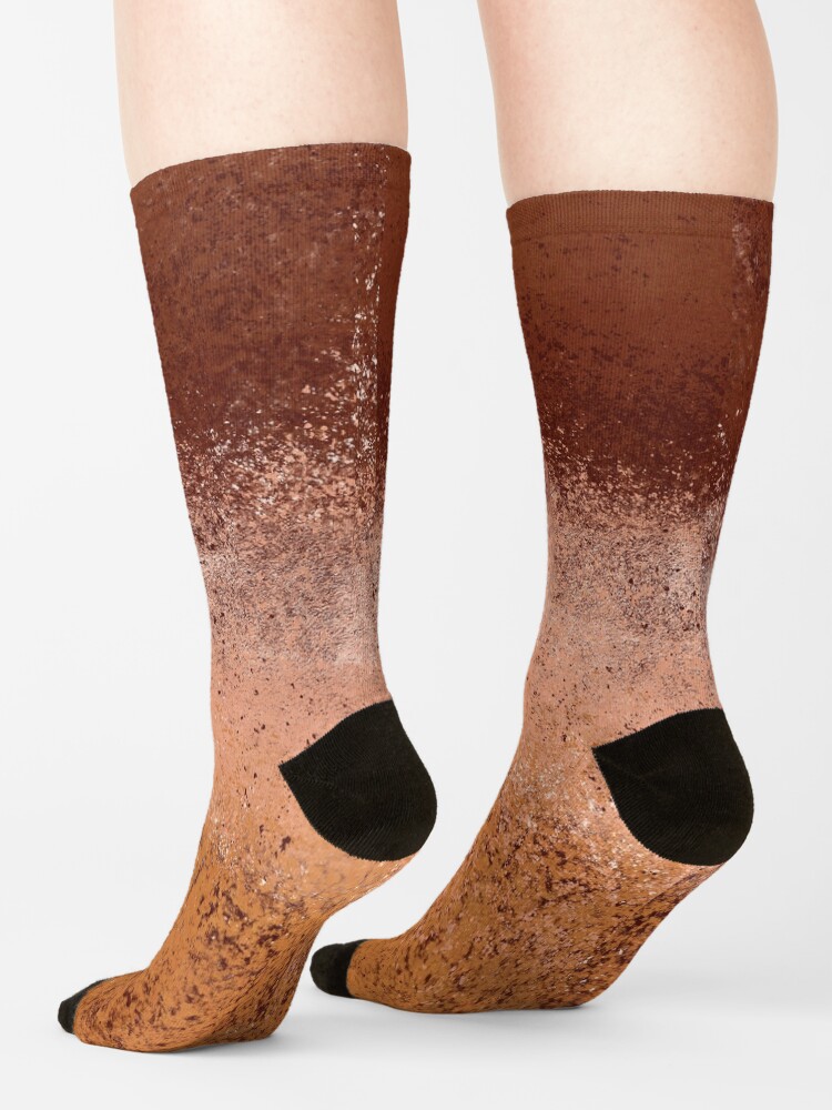 Alternate view of Warm Neutral Boho Terracotta Socks