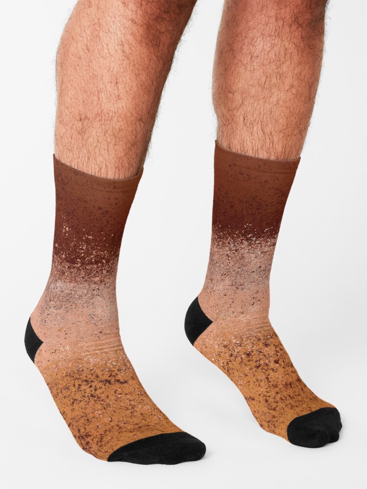 Alternate view of Warm Neutral Boho Terracotta Socks