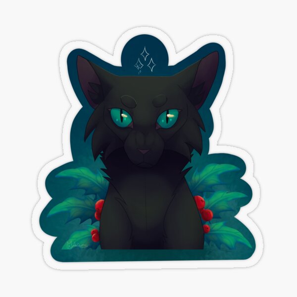 Vista previa del artículo con la obra «Pegatina Hollyleaf», diseñado y vendido por ThisCat1sOnFire.