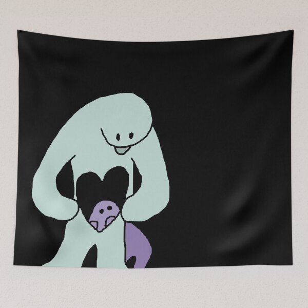 Item preview, Finding Love Cute Cartoon Characters designed and sold by RallyPointArt.