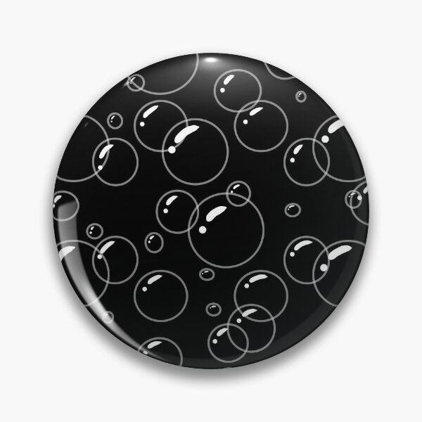 Item preview, Black and white bubble pattern designed and sold by Pauli-.