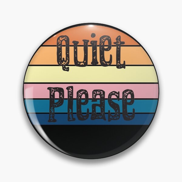 Item preview, Quiet Please designed and sold by Fiona-Lynn Designs.