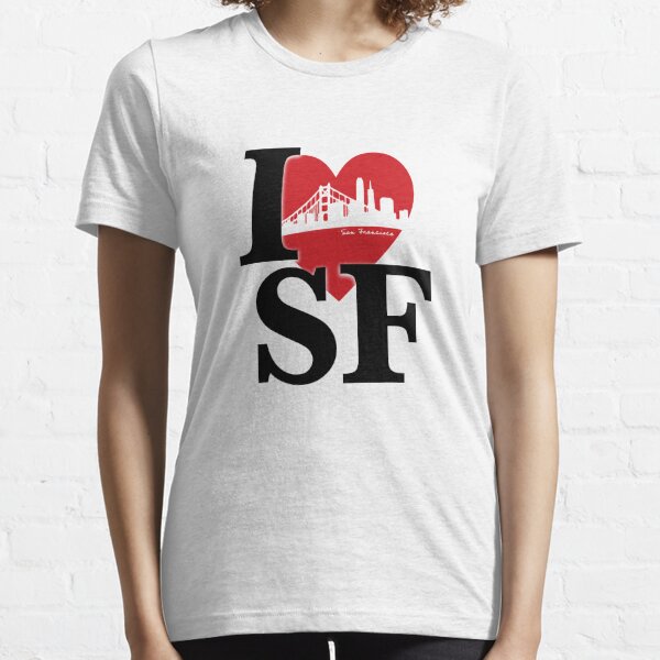 T-SHIRT • I Love SAN FRANCISCO • LOGO PRINTED FRONT OR BACK SIDE