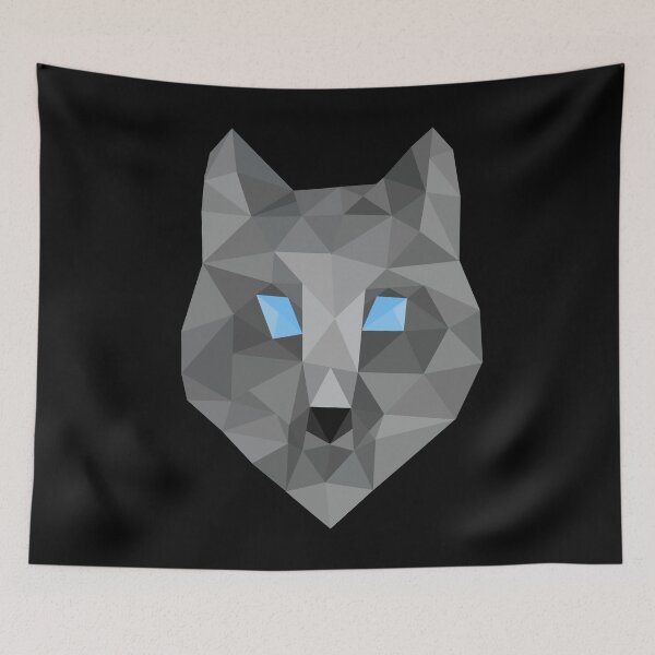 Item preview, Colored Abstract Wolf  designed and sold by awesomenerdshop.