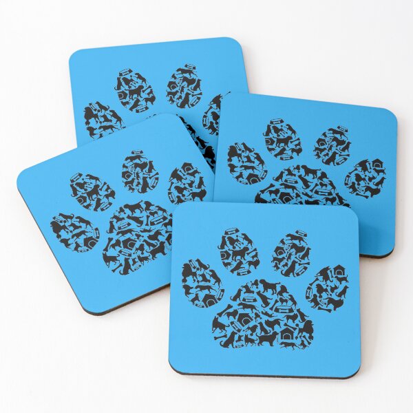 Item preview, Dog footprint drawing designed and sold by johndesignwaves.
