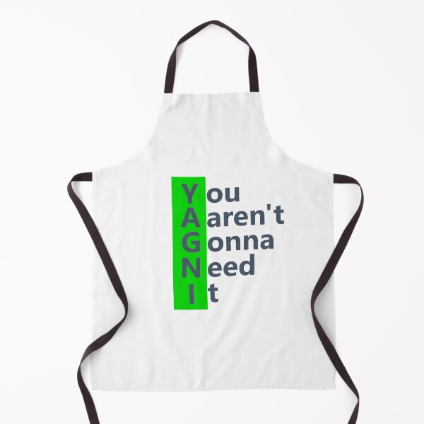 Item preview, Yagni clean code designed and sold by yourgeekside.
