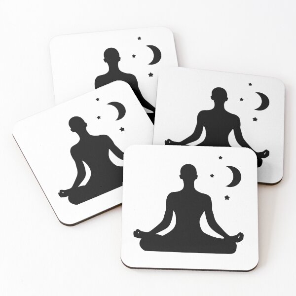 Item preview, Meditation relaxation silhouette. Woman meditate . Meditation for inner balance concept.  designed and sold by KsuWonder.
