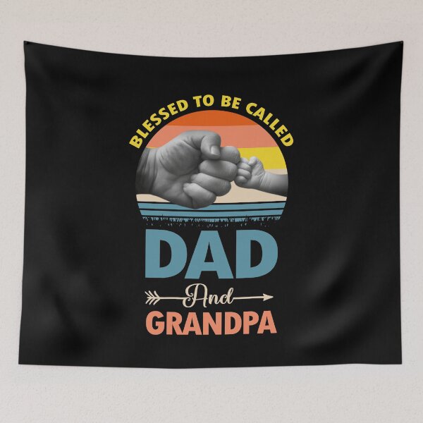 Item preview, Blessed To Be Called Dad And Grandpa Funny Family Dad Saying Father Gift designed and sold by Md. Manjur Ahamed.