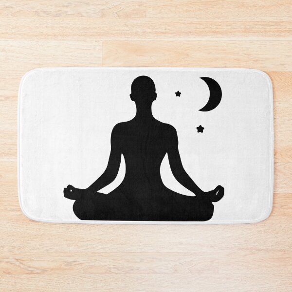 Item preview, Meditation relaxation silhouette. Woman meditate . Meditation for inner balance concept.  designed and sold by KsuWonder.