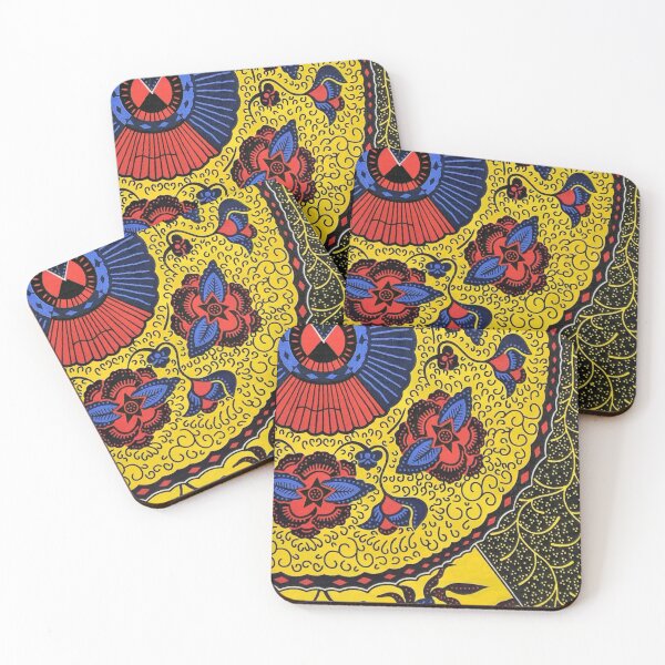 Item preview, African Fabric Patchwork Collage Art Patterns [#251] designed and sold by AfriStyleUK.