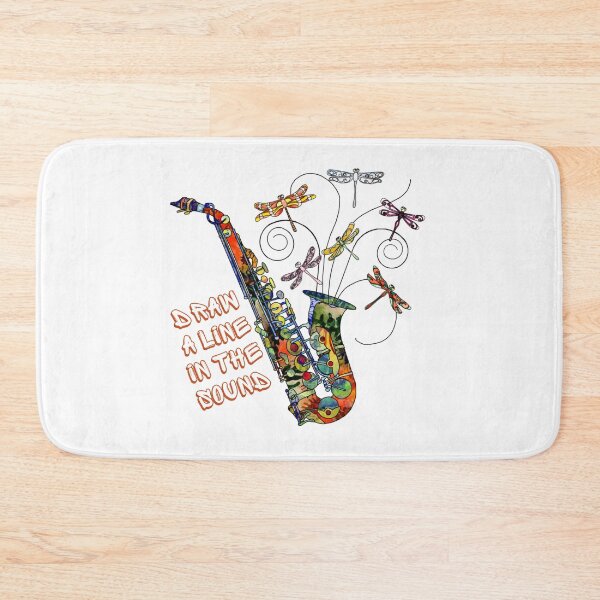 Item preview, Draw A Line In The Sound-Vintage Saxophone Lover designed and sold by Red-ElYoubi.