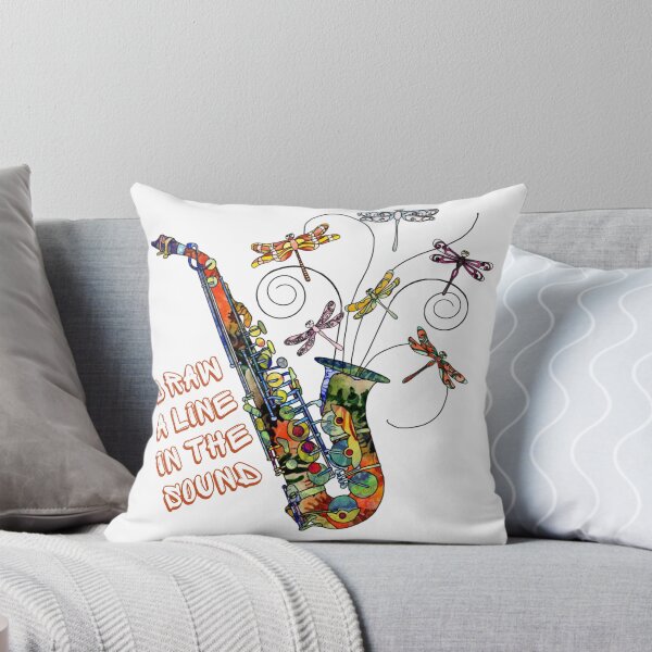 Item preview, Draw A Line In The Sound-Vintage Saxophone Lover designed and sold by Red-ElYoubi.