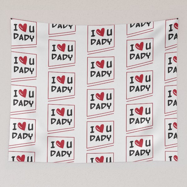 Item preview, I love you dady red and black designed and sold by ferrango.