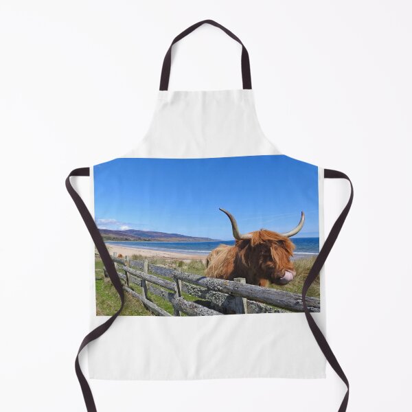 Item preview, Highland Cow on Brora Beach designed and sold by sandysshoots.