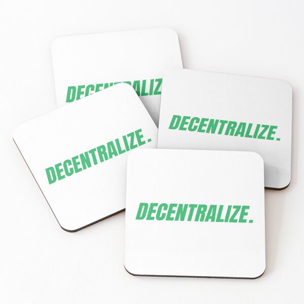 Item preview, DECENTRALIZE crypto slogan in green designed and sold by yennyz.