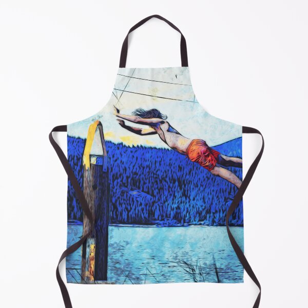 Item preview, Pier Jumping - Lake Diving Fun designed and sold by NaturePrints.