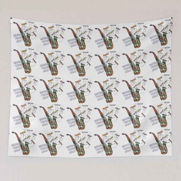 Item preview, Saxophone Pun Sound Them Away- Vintage Saxophone designed and sold by Red-ElYoubi.