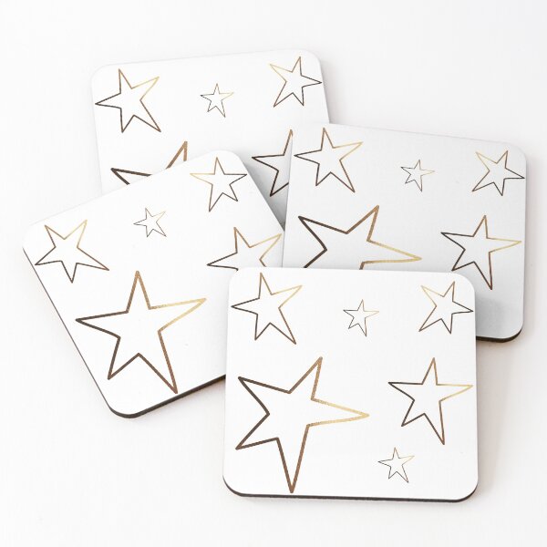 Item preview, Gold Metallic Asymmetric Stars   designed and sold by StellaLily.