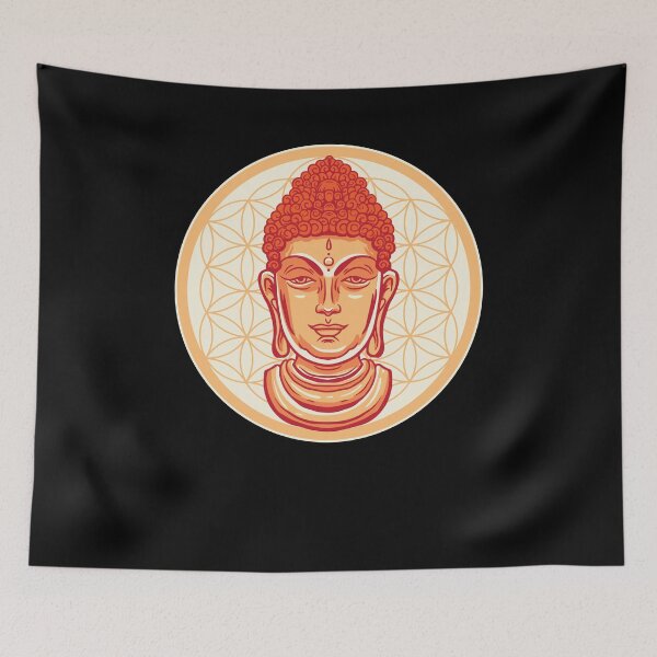 Item preview, Flower of life Spritual meditation Buddha designed and sold by FalkDania.