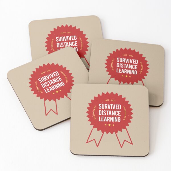 Item preview, Survived Distance Learning Red designed and sold by art-by-gui.