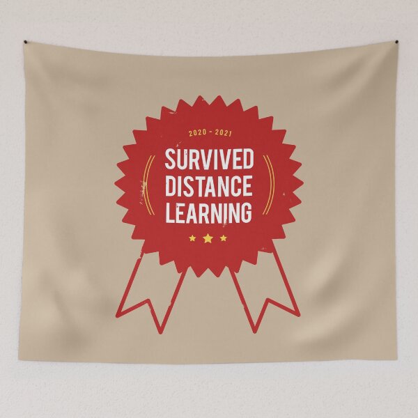 Item preview, Survived Distance Learning Red designed and sold by art-by-gui.