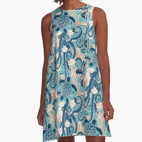 Tropical Hideaway - colour A-Line Dress