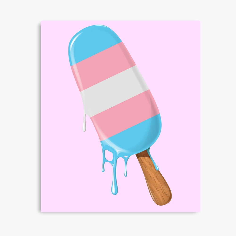 Transgender Pride Ice-Cream LGBT Trans Flag Trans Pride