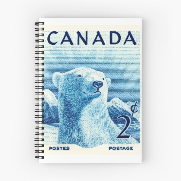 Item preview, Vintage 1953 Canada Polar Bear Postage Stamp designed and sold by retrographics.