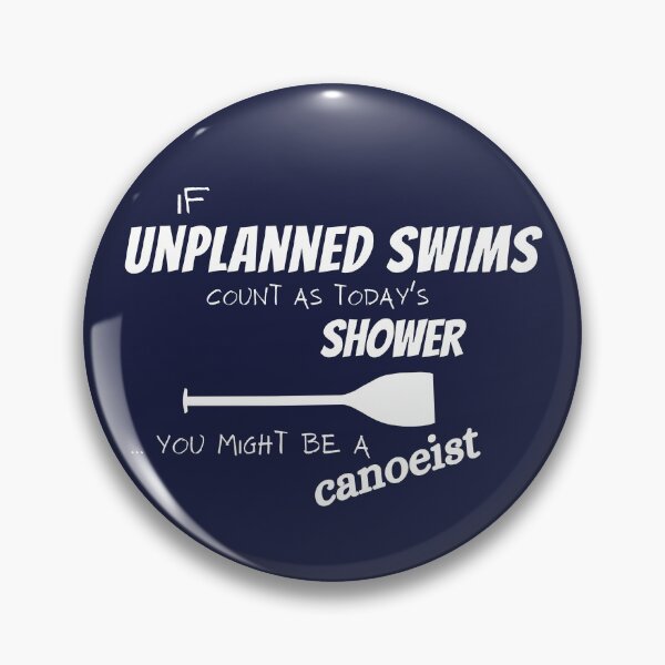 Item preview, Unplanned Swims - canoeist designed and sold by Guide Stickers.