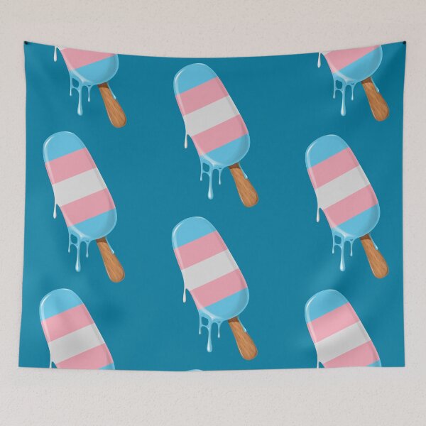 Item preview, Transgender Pride Ice Cream LGBT Trans Flag Trans Pride designed and sold by HappyLime.