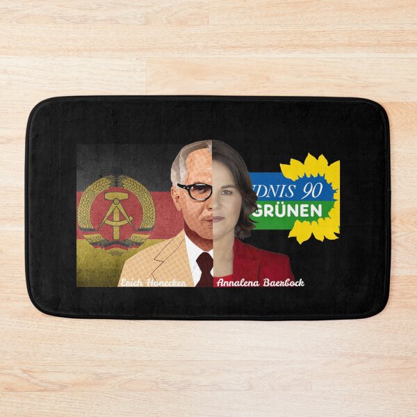 Item preview, Baerbock Greens vs. Honecker GDR half portrait designed and sold by Oberlaender.