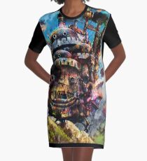 howl's moving castle Graphic T-Shirt Dress
