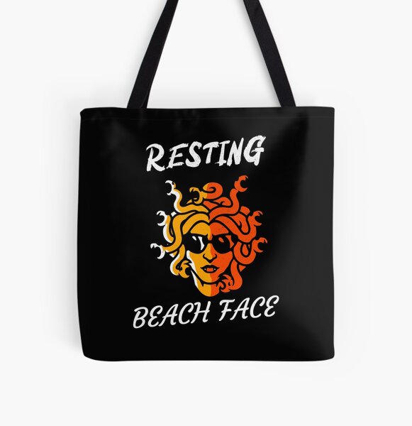 Resting Bitch Face Holiday Bag Gift Vacation # Resting Beach Face Tote Bag 