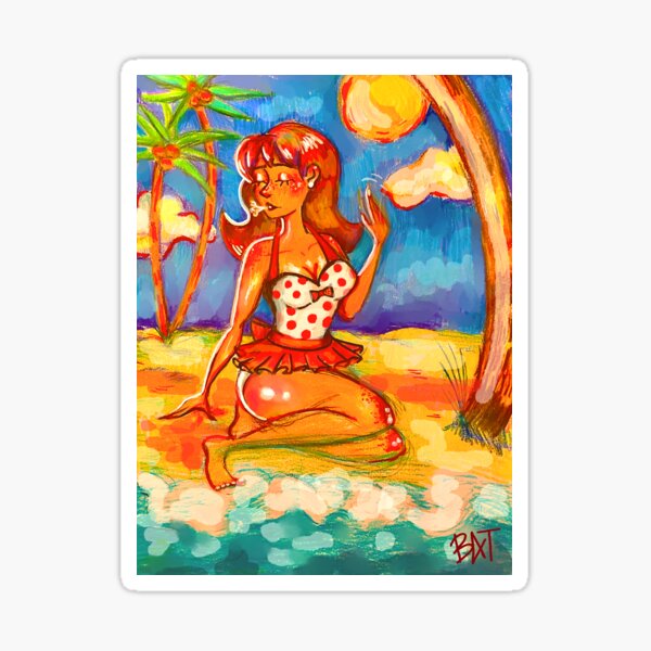 Aperçu de l'œuvre Plage babe créée et vendue par bquily.
