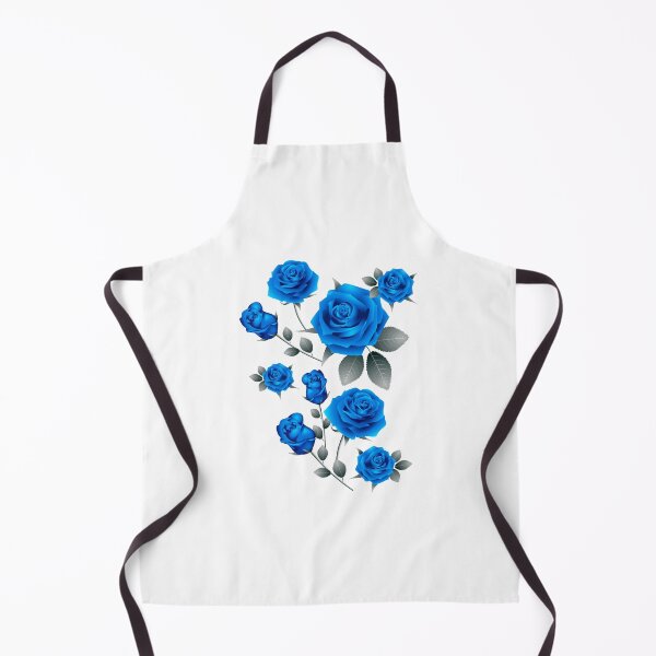 Item preview, Blue Roses with monochromatic leaves designed and sold by Ribeiro Design.