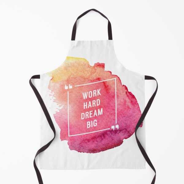 Item preview, Motivational Abstract Design - Work Hard Dream Big Red Orange Pink White designed and sold by WearWolfDesigns.