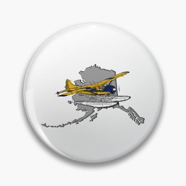 Item preview, Alaska Sticker with Dehaviland Beaver Alaska Seaplanes N777DH designed and sold by Michael Garber.