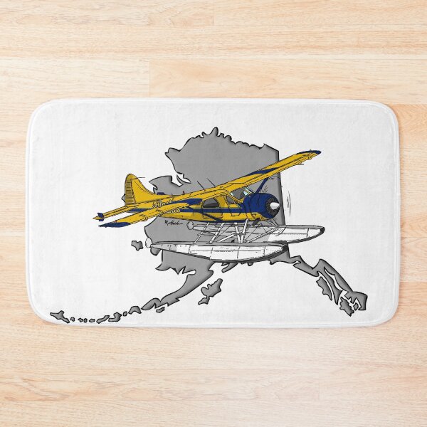 Item preview, Alaska Sticker with Dehaviland Beaver Alaska Seaplanes N777DH designed and sold by Michael Garber.