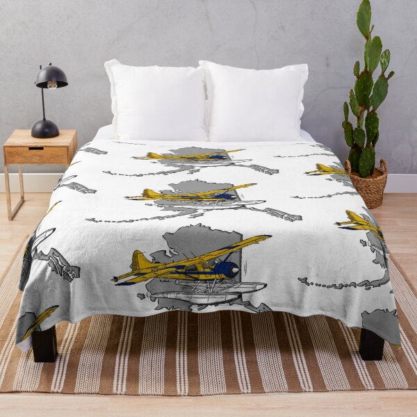 Item preview, Alaska Sticker with Dehaviland Beaver Alaska Seaplanes N777DH designed and sold by Michael Garber.