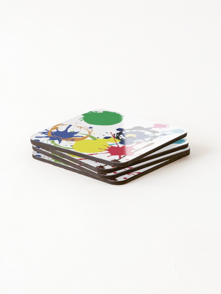 Thumbnail 4 of 5, Coasters (Set of 4), Color Explosion designed and sold by RPMELO.