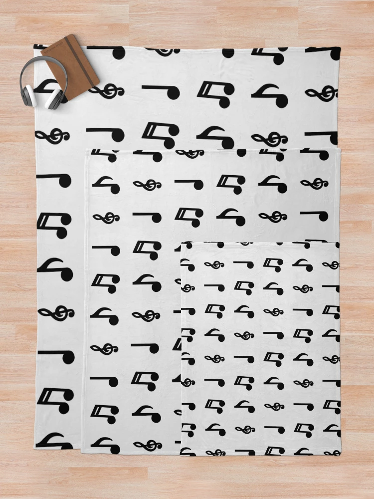 Thumbnail 5 of 6, Throw Blanket, Musical Notes designed and sold by RPMELO.