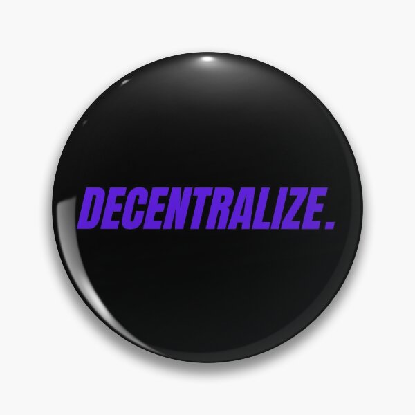 Item preview, DECENTRALIZE crypto slogan in purple designed and sold by yennyz.