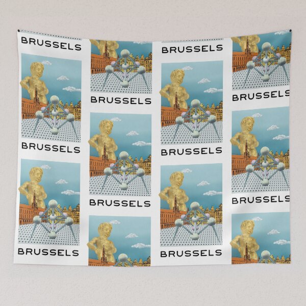 Item preview, Brussels Travel Print designed and sold by VeronArtLab.