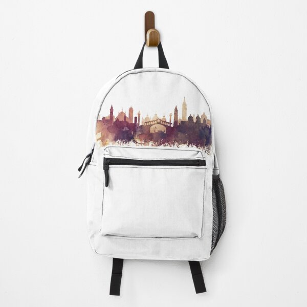 Item preview, Venice Skyline Watercolor Orange Purple by Zouzounio Art designed and sold by zouzounioart.