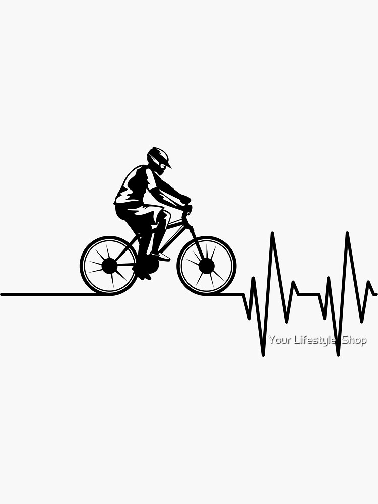 bike heartbeat sticker