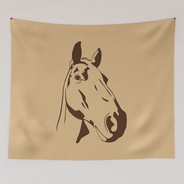 Item preview, Horse Head Simple Outline  designed and sold by LazyBuffalo.