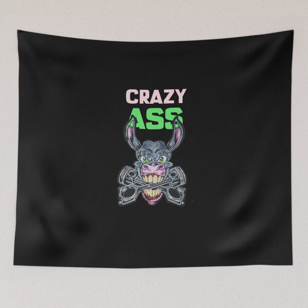 Item preview, Crazy Ass - An Insane Looking Donkey designed and sold by TeesbyGinyard.