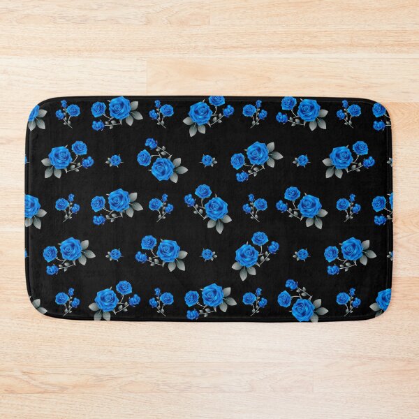 Item preview, Blue Roses with monochromatic leaves designed and sold by Ribeiro Design.