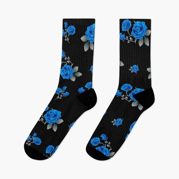 Item preview, Blue Roses with monochromatic leaves designed and sold by Ribeiro Design.